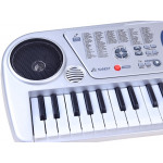 Detské klávesy MQ5407 s mikrofónom 54 klávesov strieborné 